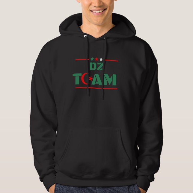 Algerien DZ Team Algerien Flaggenfarben DZ Power Hoodie (Vorderseite)