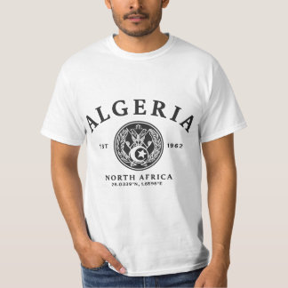 Algerien Est 1962 Nordafrika Koordinaten Vintage T-Shirt