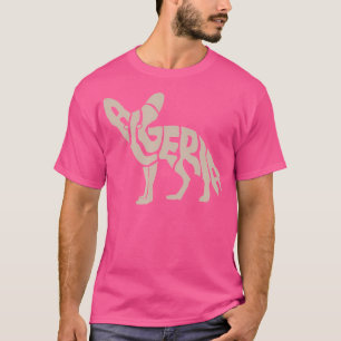 Algerien Fennec Fox Word Art Funny Animal T-Shirt