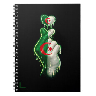 Algerien Finger Herz Notizblock