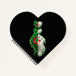 Algerien Finger Herz  Notizbuch