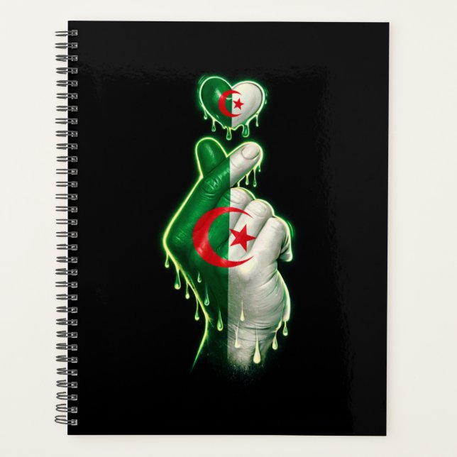Algerien Finger Herz  Planer (Vorderseite)