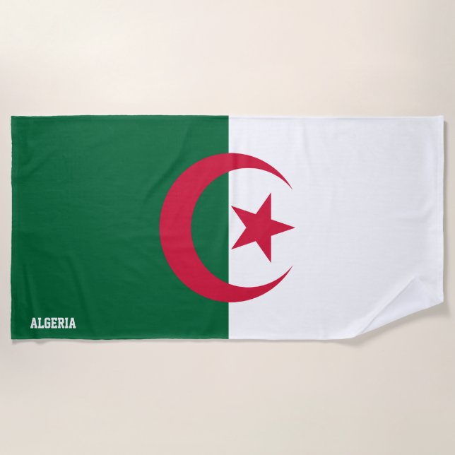 Algerien Flag Splendid Patriotic Strandtuch (Vorderseite)