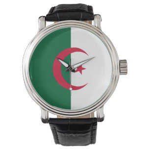 Algerien-Flagge Armbanduhr