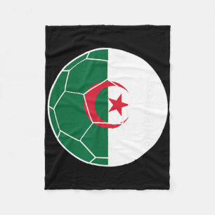 Algerien Flagge Fußball Algerien Fußball Fleecedecke