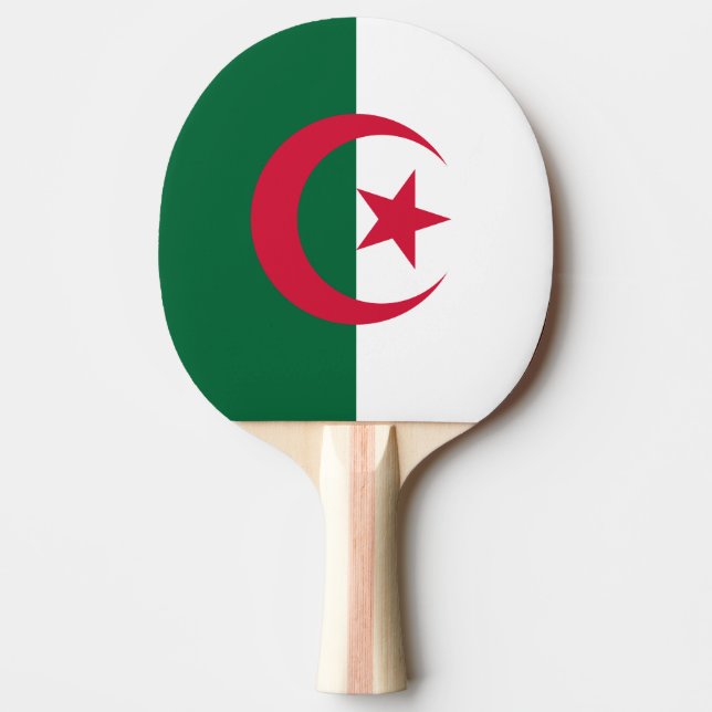 Algerien-Flagge Tischtennis Schläger (Vorderseite)