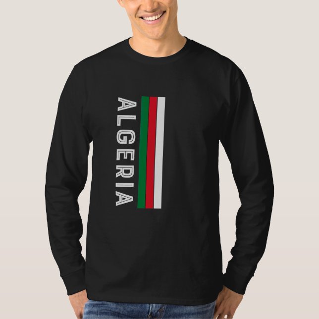 Algerien-Flaggenfarben T-Shirt (Vorderseite)