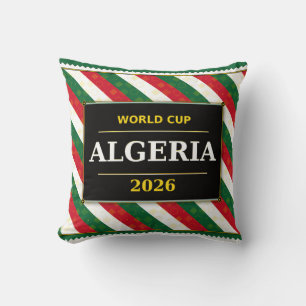 Algerien Fußballfan 2026 mit atemberaubenden Muste Kissen