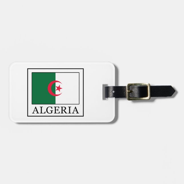 Algerien Gepäckanhänger (Vorderseite horizontal)