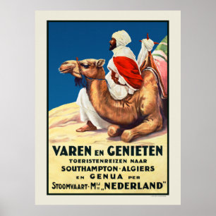 Algerien Niederlande Vintage Travel Poster 1926