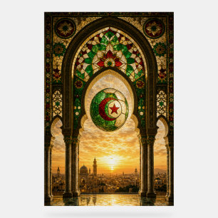 Algerien Ornamentale Moschee bei Sonnenuntergang Acrylschild