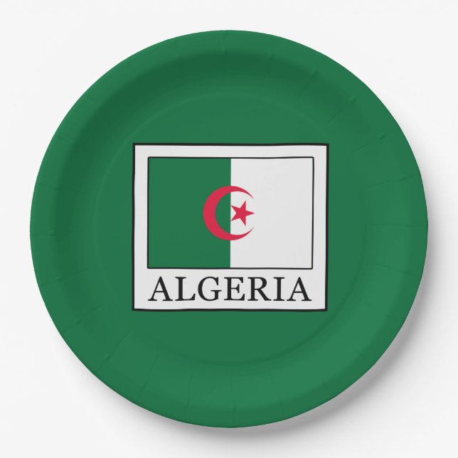 Algerien Pappteller (Vorderseite)