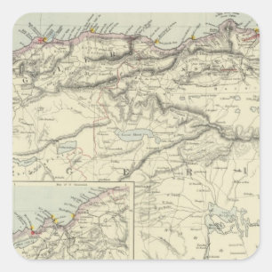 Algerien Quadratischer Aufkleber