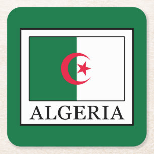 Algerien Rechteckiger Pappuntersetzer