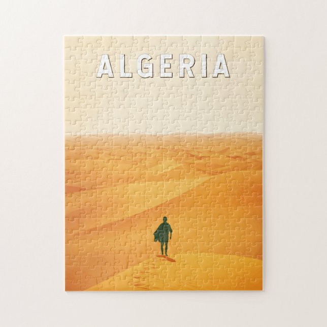 Algerien Reisen Kunst Vintag Puzzle (Vertikal)