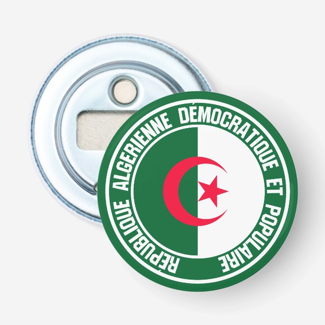 Algerien-RundEmblem Flaschenöffner (Vorderseite)