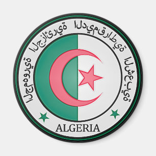 Algerien-RundEmblem Magnet