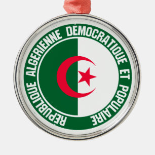 Algerien-RundEmblem Ornament Aus Metall