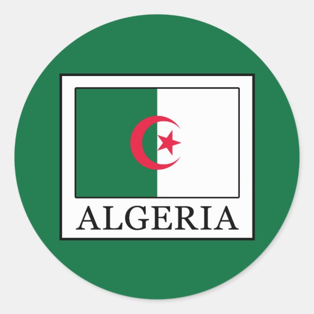 Algerien Runder Aufkleber (Vorderseite)