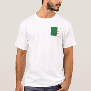 Algerien - T - Shirt "Flag" und "Karte"