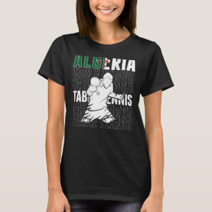 Algerien Tischtennis unterstützt algerische Ping P T-Shirt