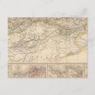 Algerien, Tunesien Postkarte