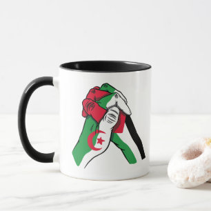 ALGERIEN UND PALÄSTINENHÄNDE TASSE