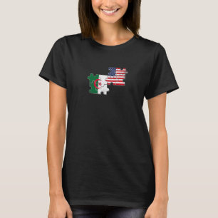 Algerien USA Zuhause Land Algerische Flagge T-Shirt