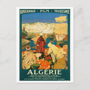 Algerien Vintage-Reiseposter Restauriert Postkarte