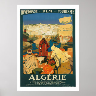 Algerien Vintage Travel Poster