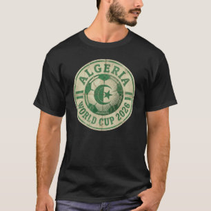 Algerien Weltmeisterschaft 2026 Vintage Retro Fußb T-Shirt
