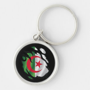 Algerien zerrissene Flagge Schlüsselanhänger