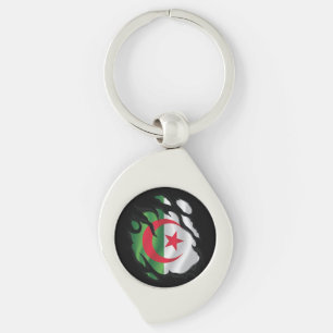 Algerien zerrissene Flagge Schlüsselanhänger