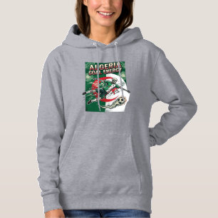 Algerien Ziel Energie Skelett Stürmer Nationen Fet Hoodie
