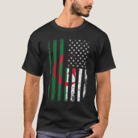 Algerische Amerikanische Flagge Algerische Roots A
