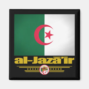Algerische Flagge 2 Magnet