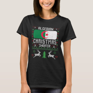 Algerische Flagge Algerischer Weihnachtssüßer T-Shirt