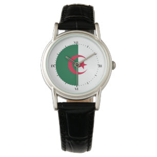 algerische Flagge Armbanduhr