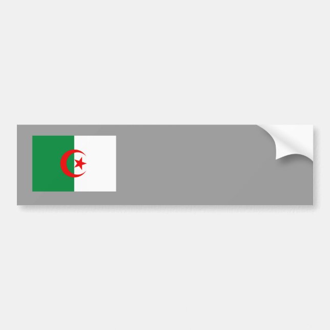 algerische Flagge Autoaufkleber (Vorne)