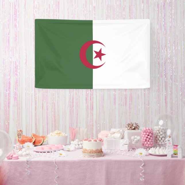 Algerische Flagge Banner (Party)