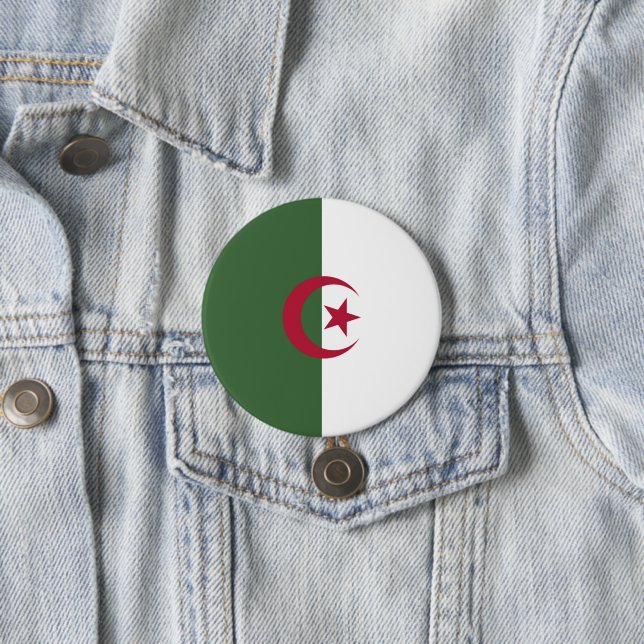Algerische Flagge Button (Beispiel)