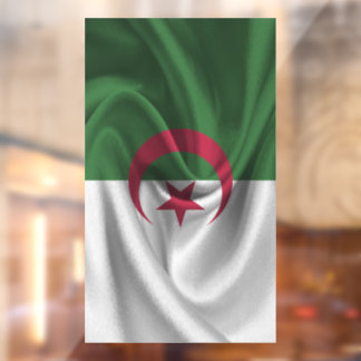 algerische Flagge Fensteraufkleber
