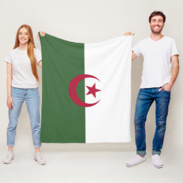 Algerische Flagge Fleecedecke
