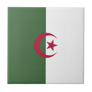 Algerische Flagge Fliese
