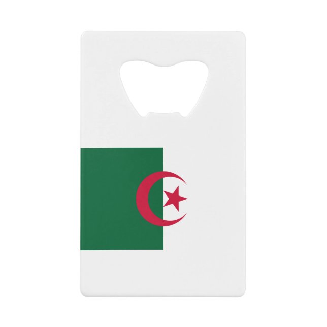 algerische Flagge Geldbeutel Flaschenöffner (Vorderseite)