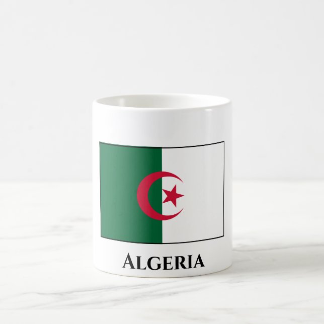 algerische Flagge Kaffeetasse (Mittel)