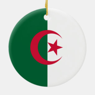 algerische Flagge Keramik Ornament