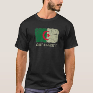 Algerische Flagge Koordiniert Männer Frauen Algeri T-Shirt