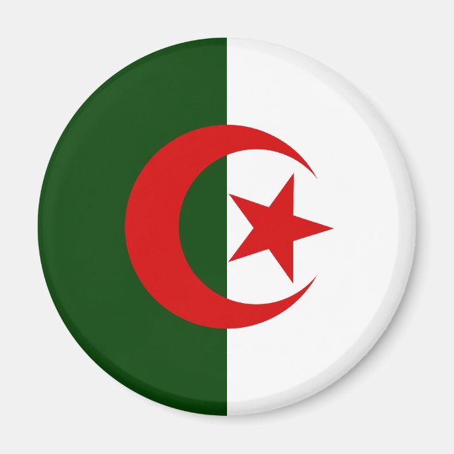 algerische Flagge Magnet (Vorne)