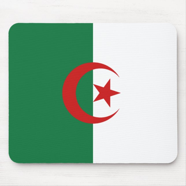Algerische Flagge Mousepad (Vorne)